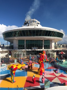 The waterpark on the pool deck is fantastic for kids!