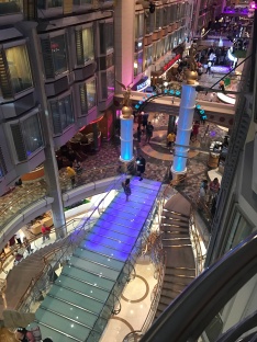The Royal Promenade is a fantastic area in the ship with a lot of bars and shops.