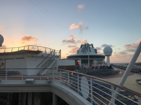 Nothing like sunrise on a cruise ship!